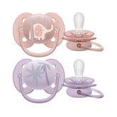 Philips Avent Ultra Yumuşak Emzik 0-6 Ay 2'li Kız